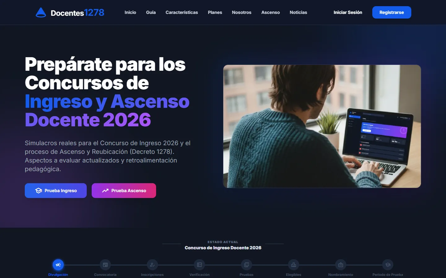 Página de inicio de Docentes1278